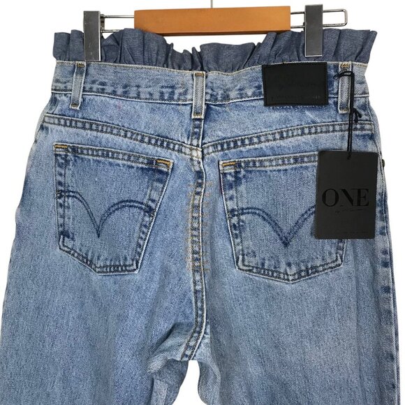 NWT One Teaspoon Unique Vintage Le Saints Oversized Crop Jeans Size XS - Picture 8 of 10